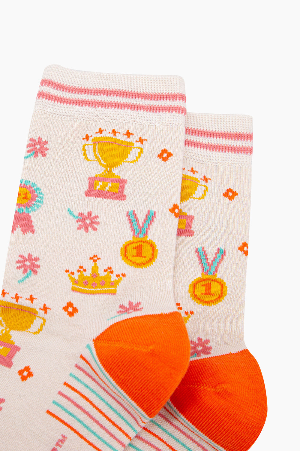 You're-The-Best-Bamboo-Socks-in-Cream-Closeup