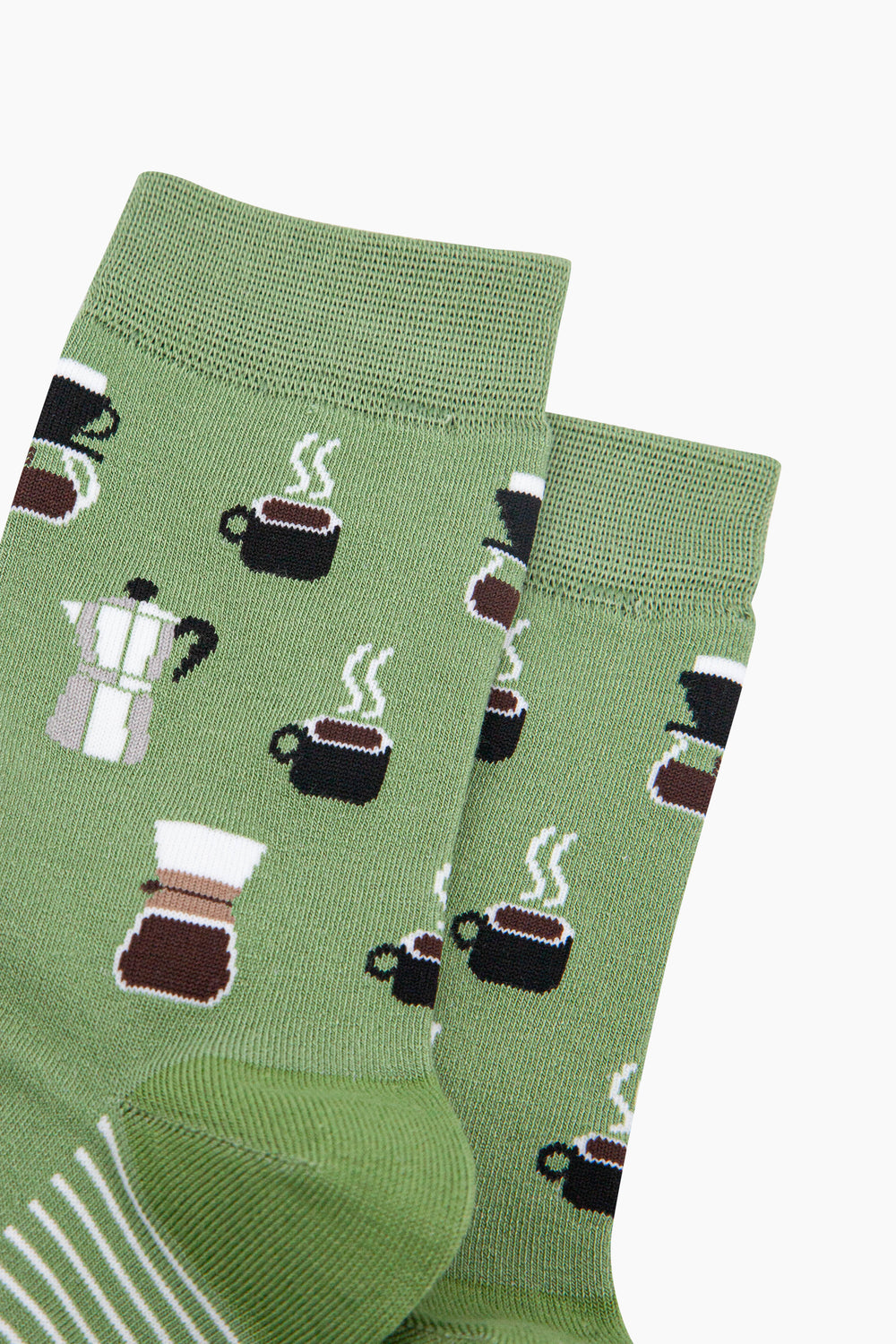 Coffee-Lovers-Bamboo-Socks-in-Green-Close-Up