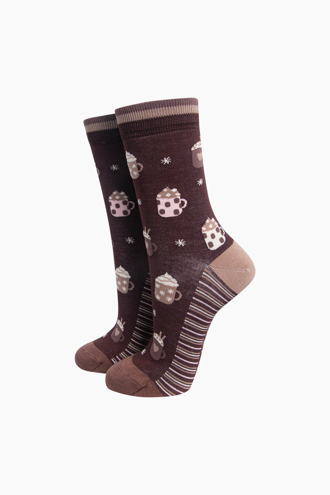 Hot Chocolate Women's Bamboo Socks in Brown