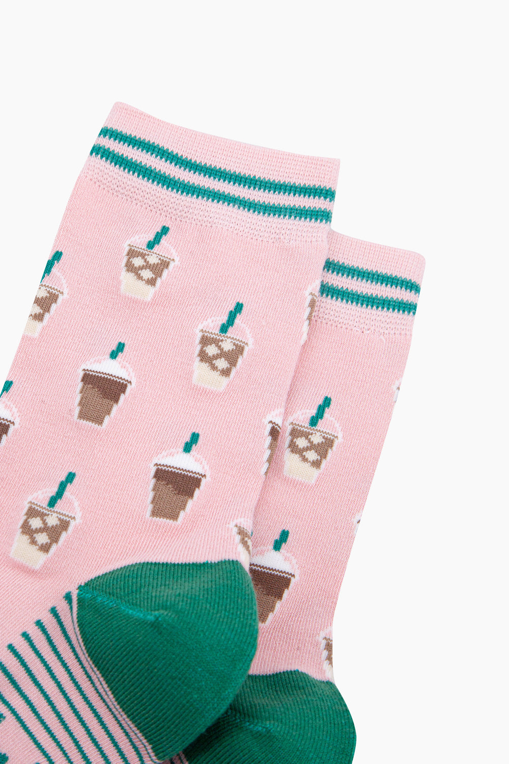Iced-Coffee-Bamboo-Socks-in-Pink-Close-Up