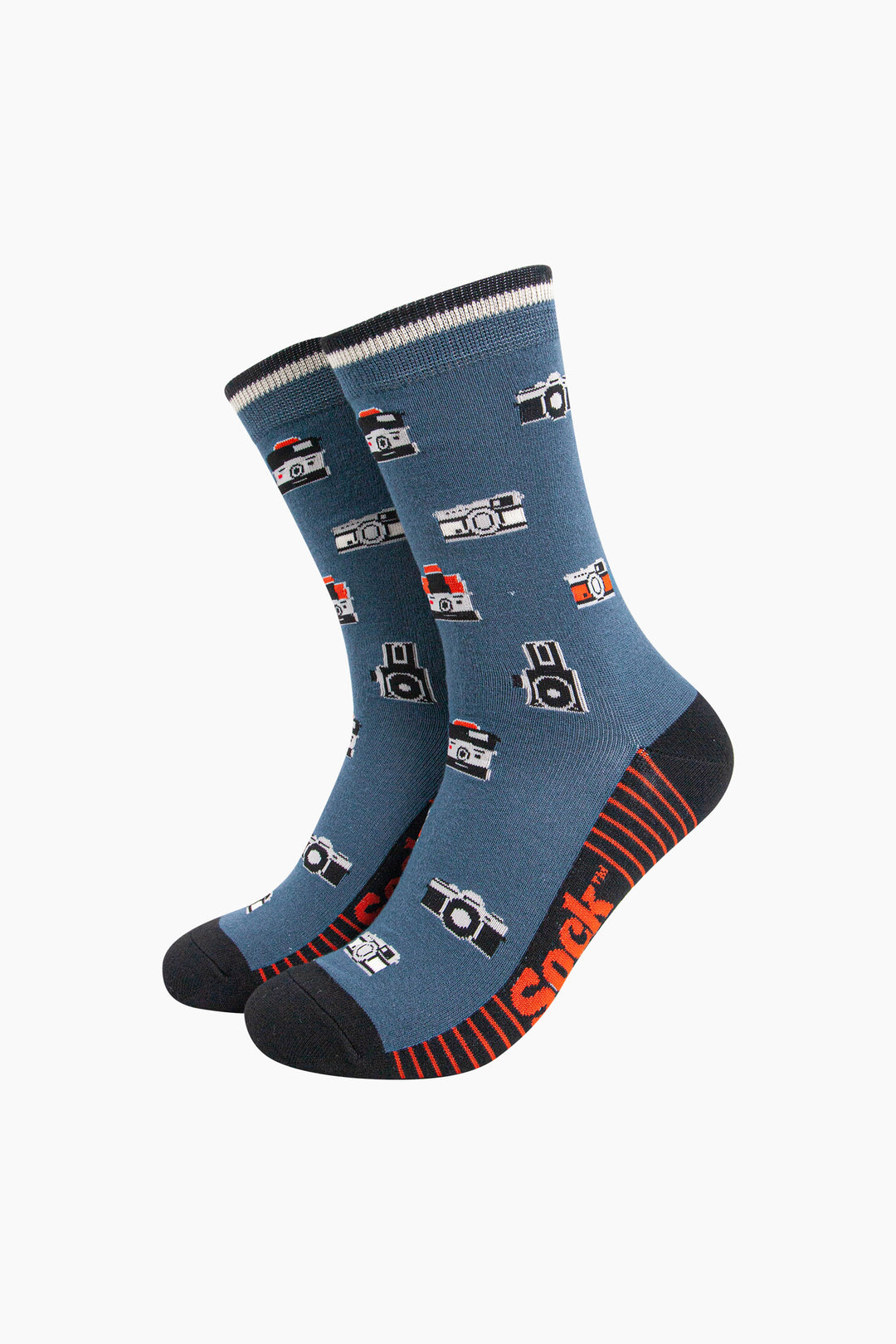Vintage-Camera-Bamboo-Socks-in-Teal-Mannequin