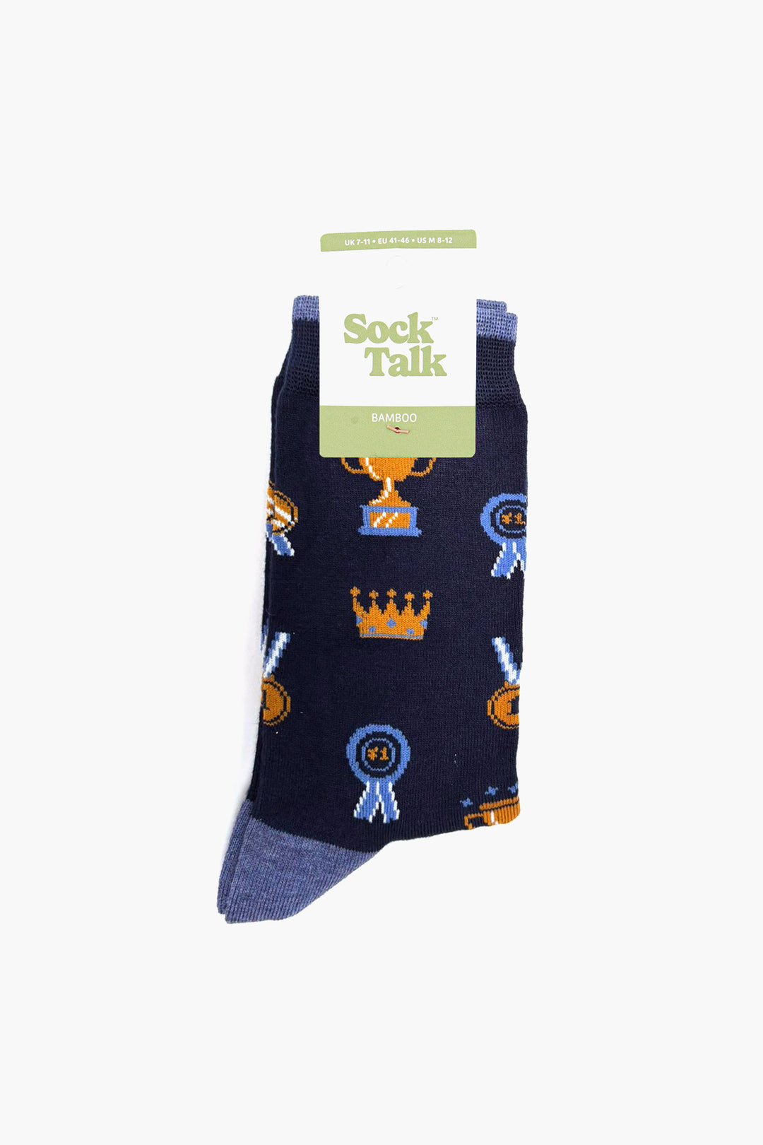 Trophies-Men's-Bamboo-Socks-in-Navy-Blue-In-Packaging