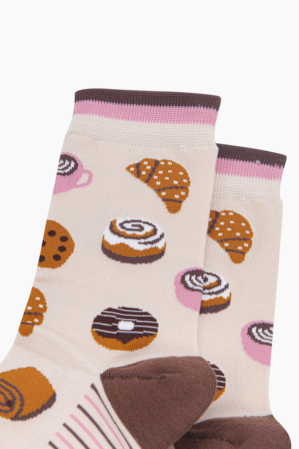 Bakery-Women's-Bamboo-Socks-in-Cream-Close-Up