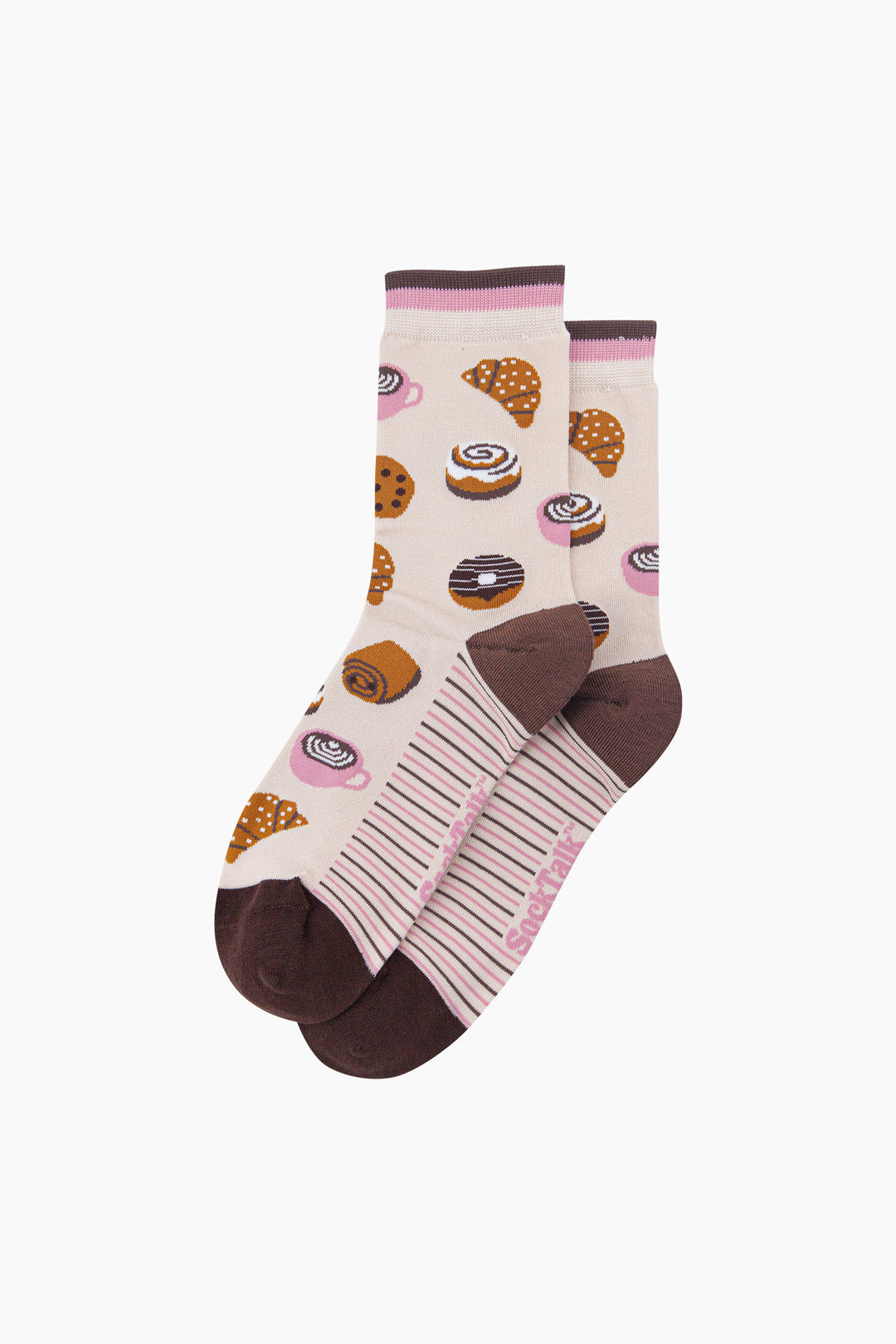 Bakery-Women's-Bamboo-Socks-in-Cream-Laid-Flat