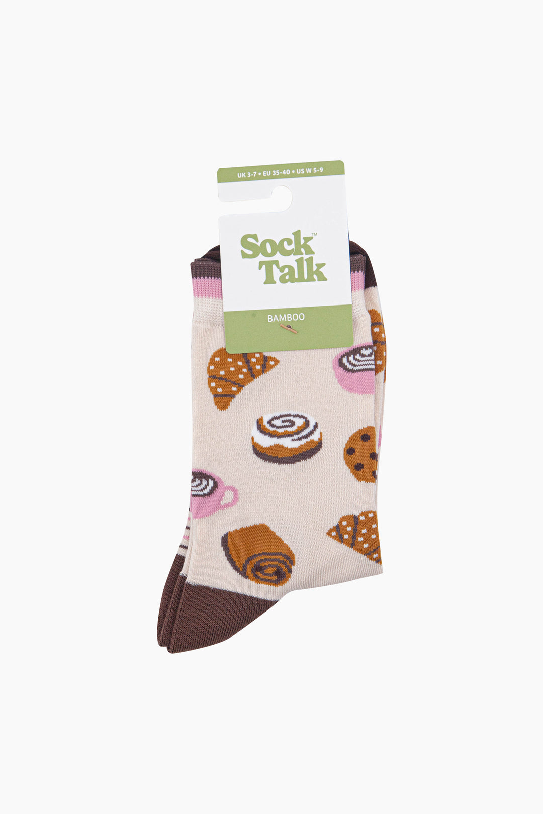 Bakery-Women's-Bamboo-Socks-in-Cream-In-Packaging