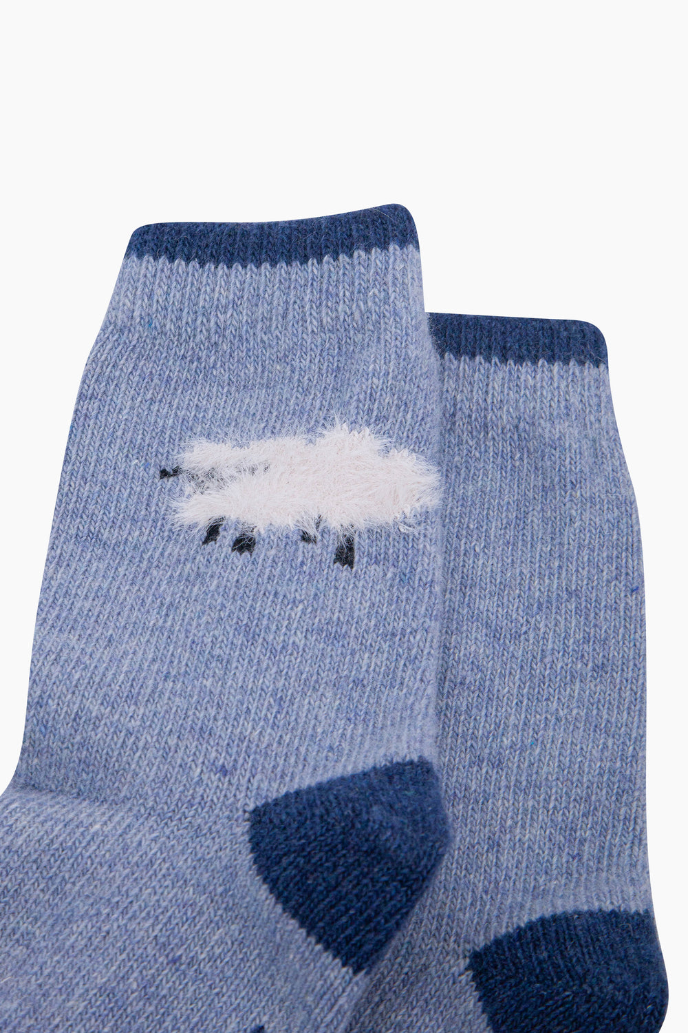 Sheep-Wool-Fluffy-Element-Socks-in-Denim-Blue-Close-Up