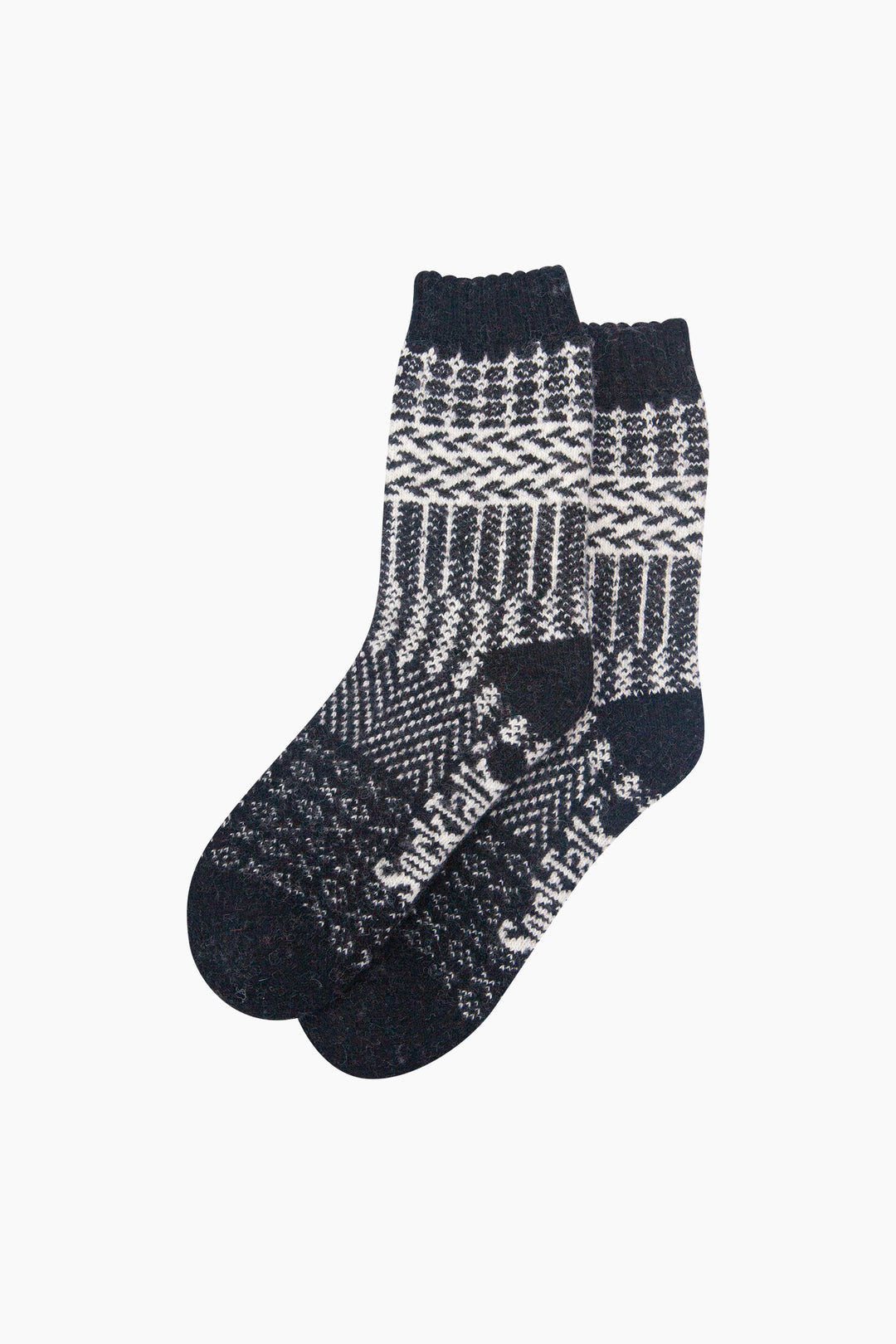 Block-Patterned-Wool-Socks-in-Black-Laid-Flat