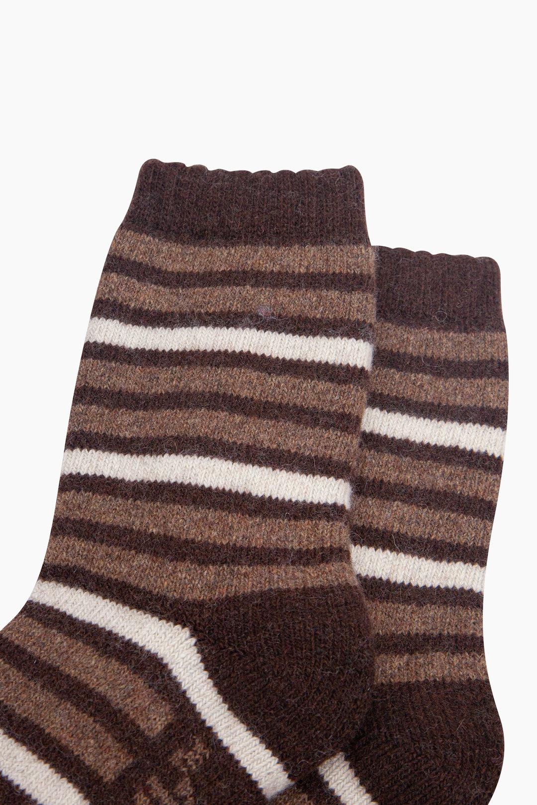 Stripe-Patterned-Wool-Socks-in-Brown-Close-Up