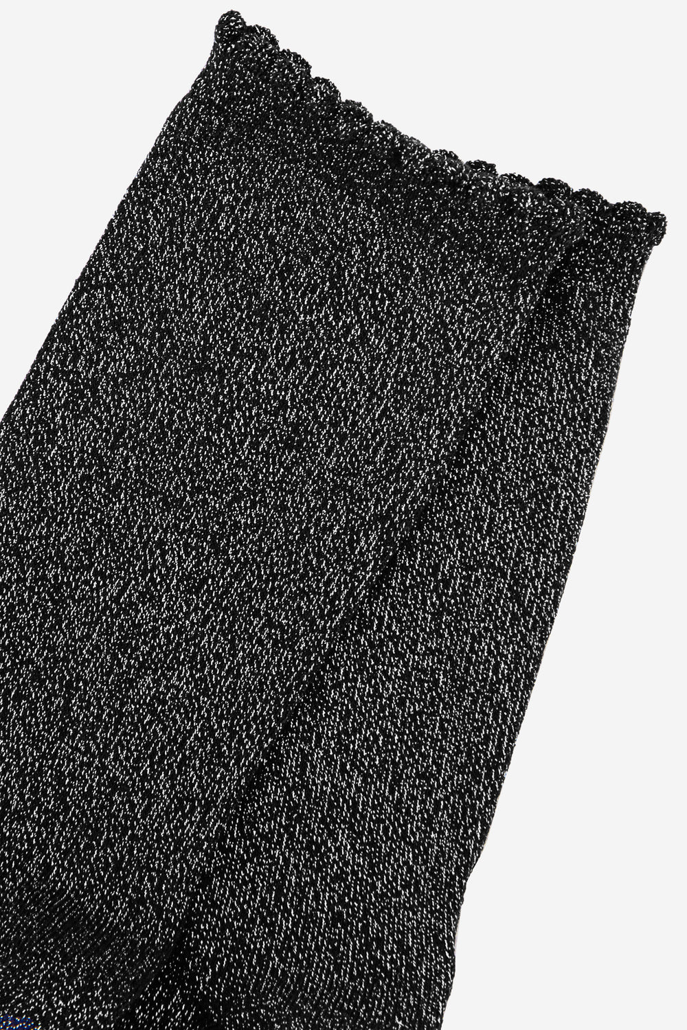 Plain-Combed-Cotton-Glitter-Socks-in-Black-Silver-Close-Up