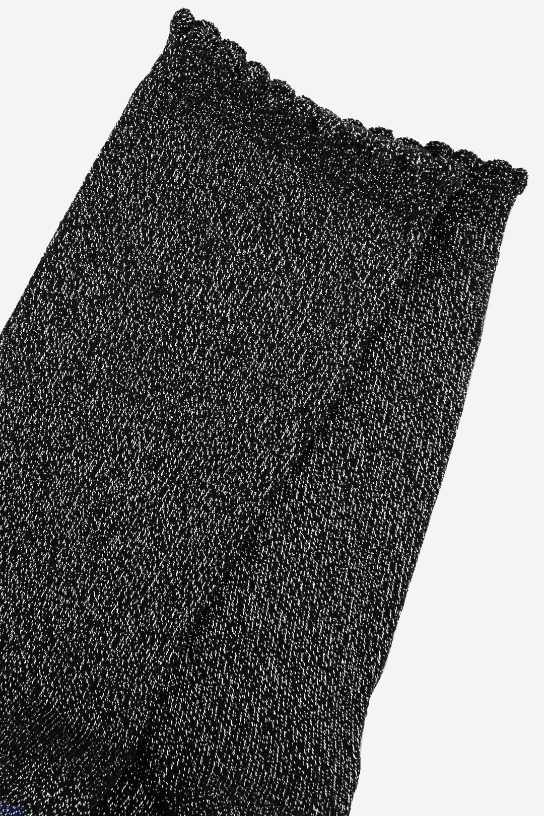 Plain-Combed-Cotton-Glitter-Socks-in-Black-Silver-Close-Up