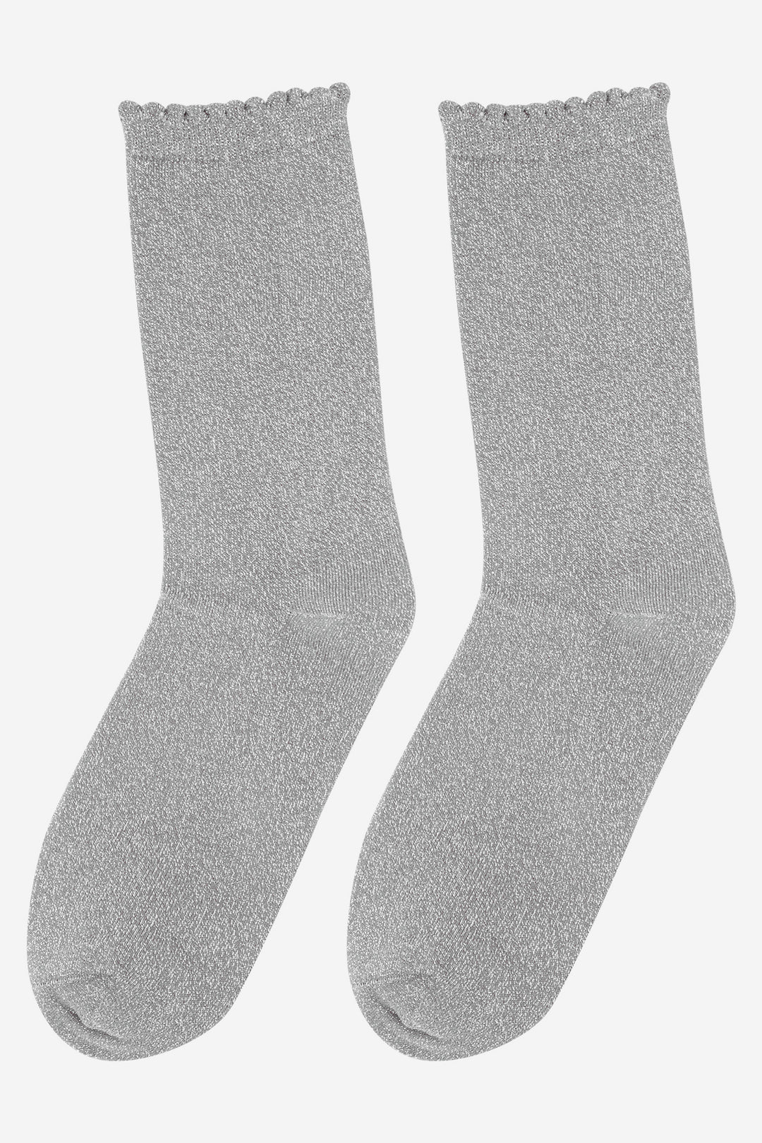 Women's Glitter Socks - Grey