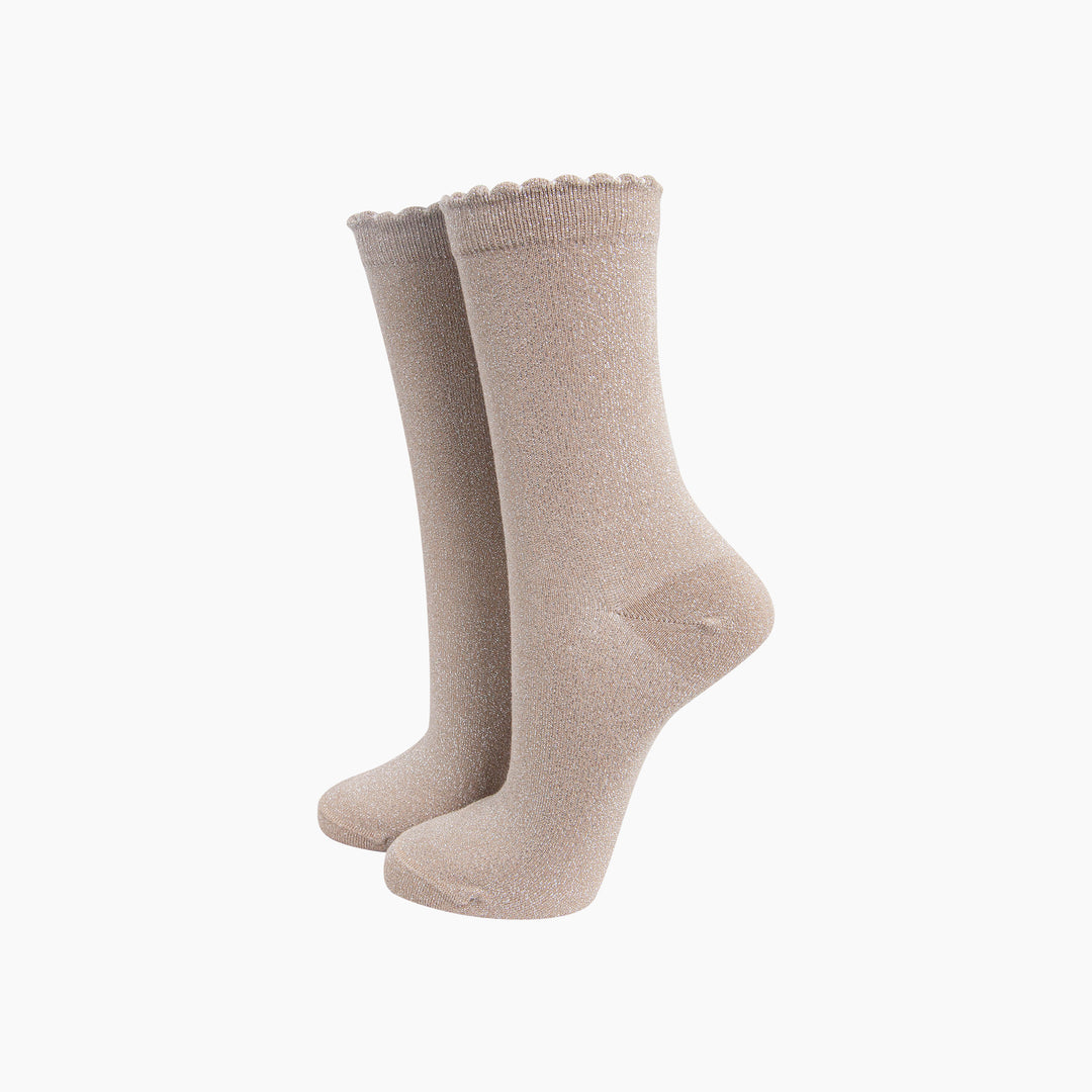 Plain-Combed-Cotton-Glitter-Socks-in-Medium-Beige-Mannequin