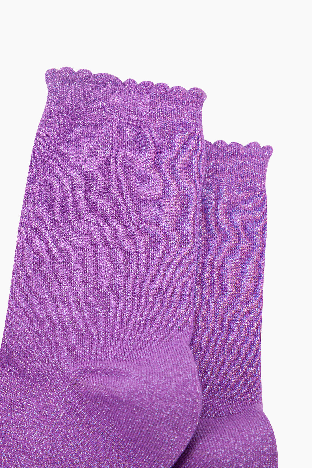 Plain-Combed-Cotton-Glitter-Socks-in-Violet-Closeup
