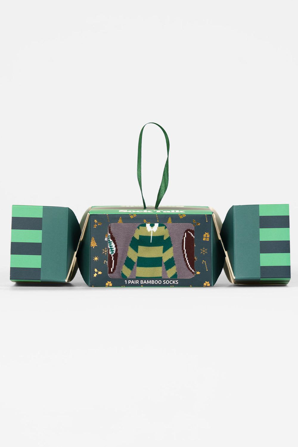 Rugby-Bamboo-Crew-Socks-Christmas-Cracker-Gift-Box-in-Grey/Green
