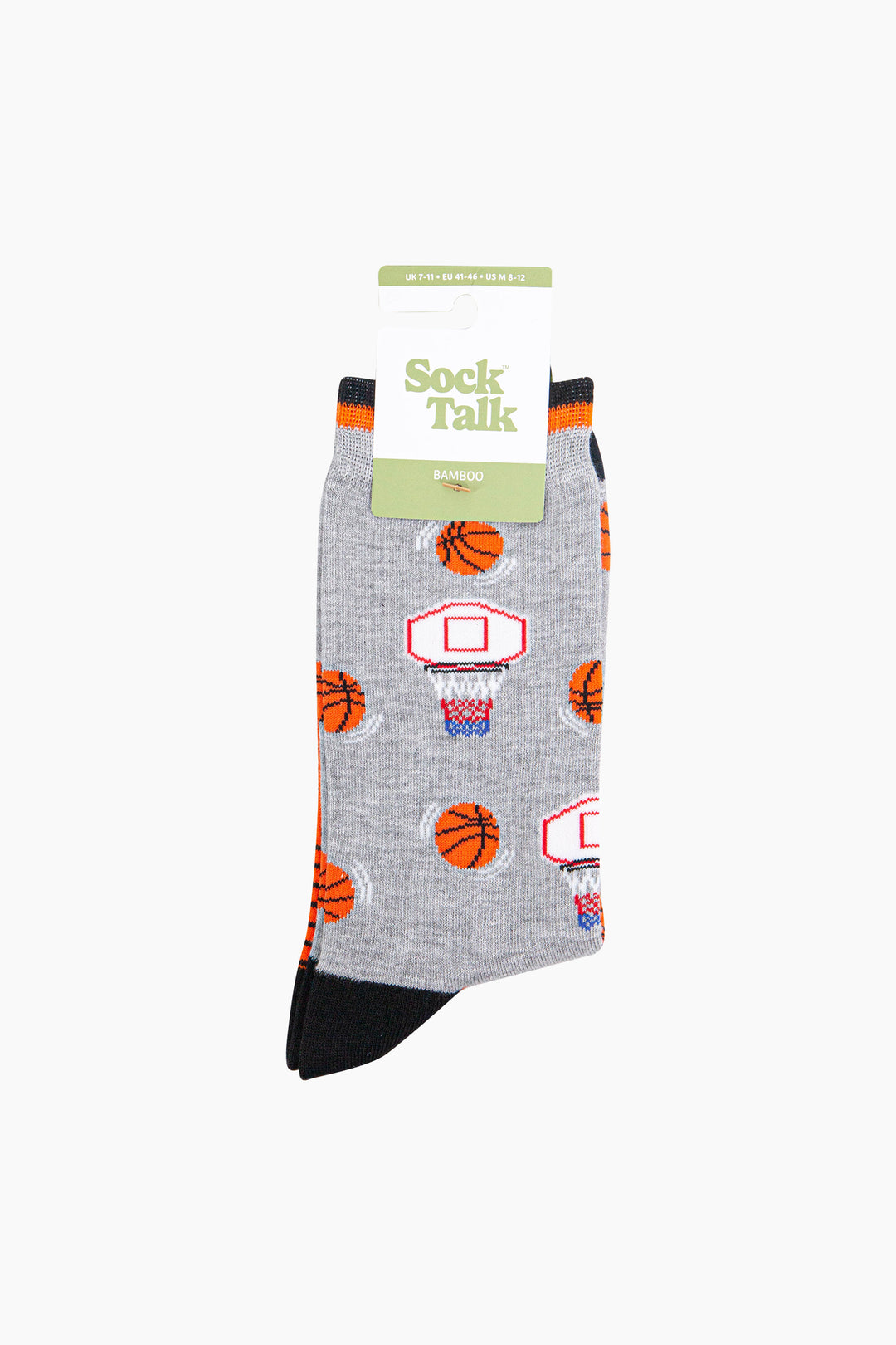 Basketball-Bamboo-Socks-in-Light-Grey-In-Packaging