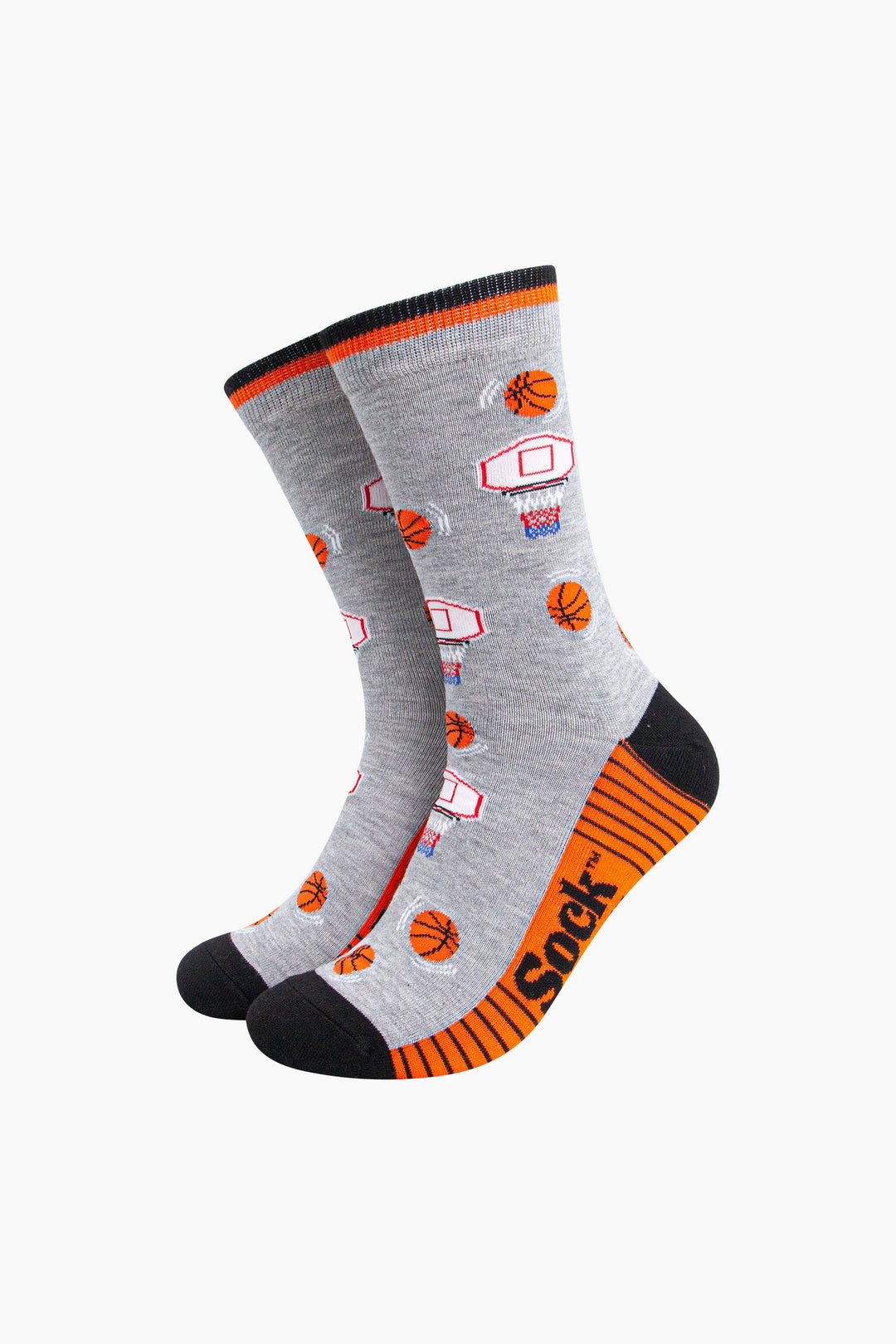 Basketball-Bamboo-Socks-in-Light-Grey-Mannequin