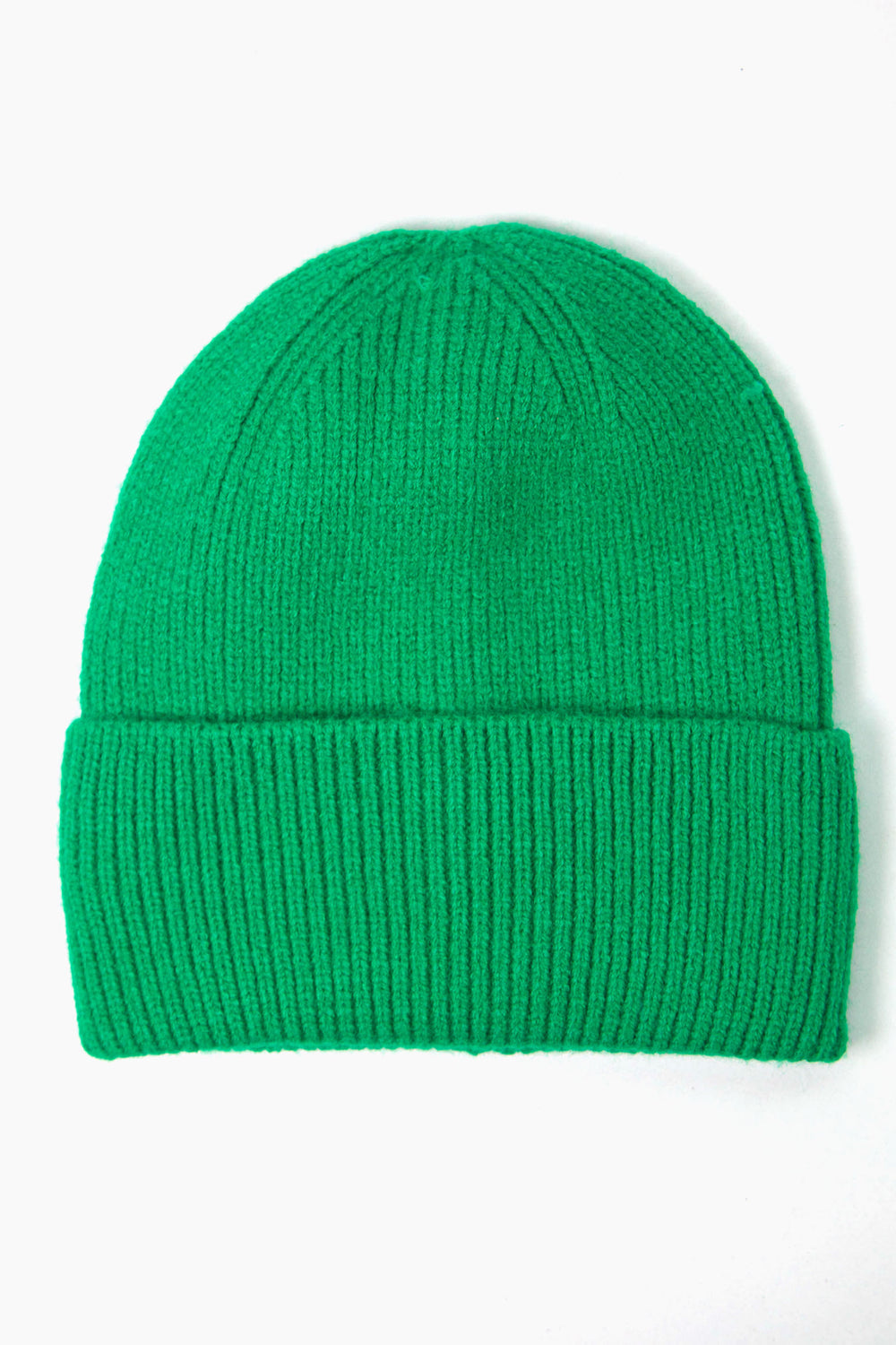 Ribbed-Knit-Men's-Beanie-Hat-in-Green