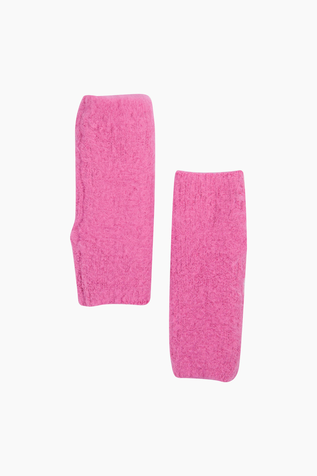Textured-Knitted-Wrist-Warmers-in-Barbie-Pink