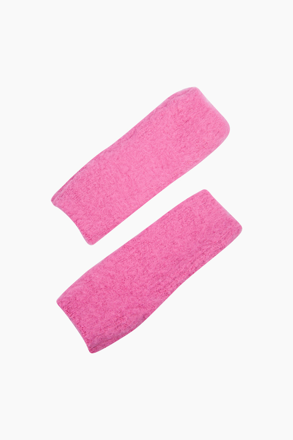 Textured-Knitted-Wrist-Warmers-in-Barbie-Pink