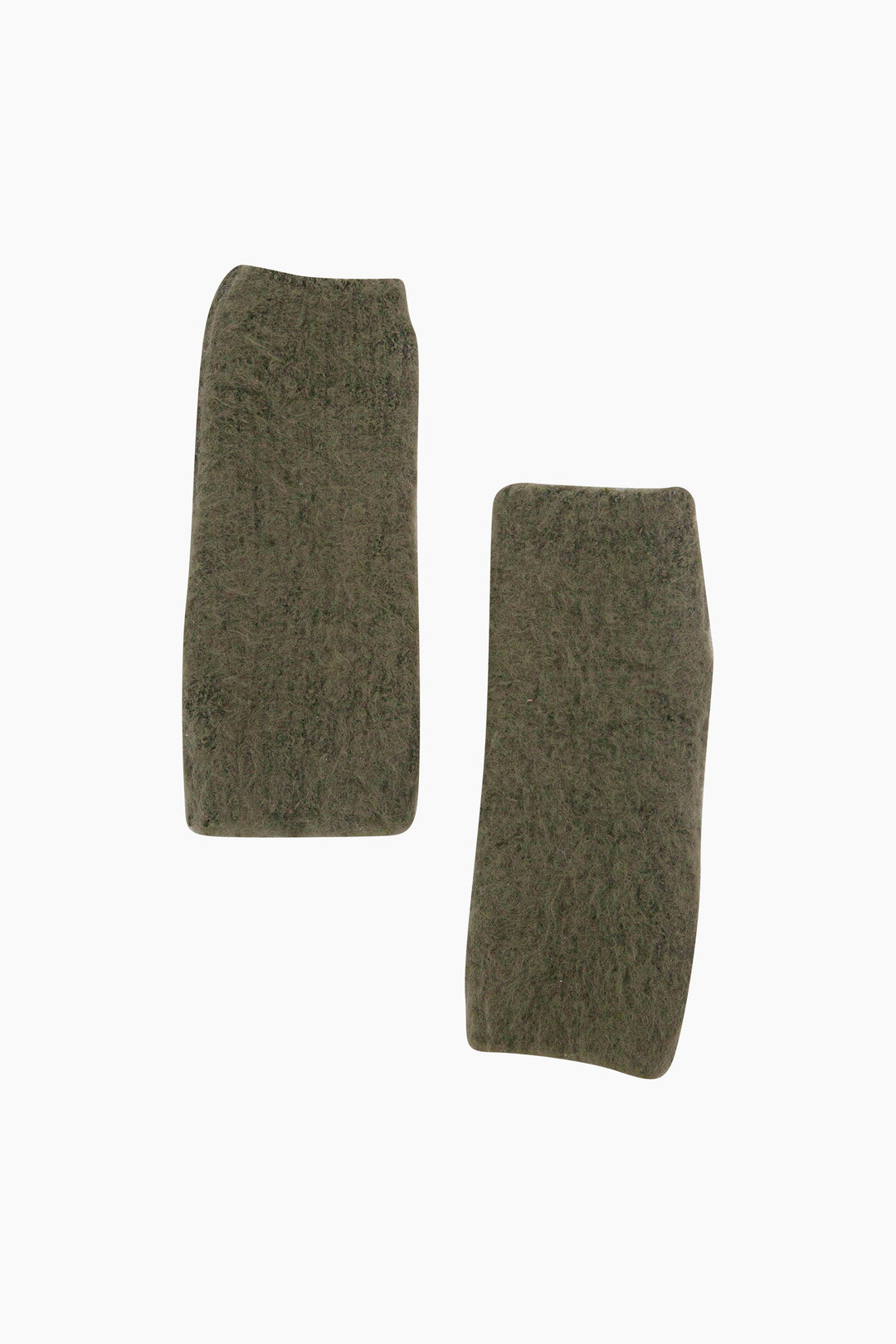 Textured-Knitted-Wrist-Warmers-in-Moss-Green