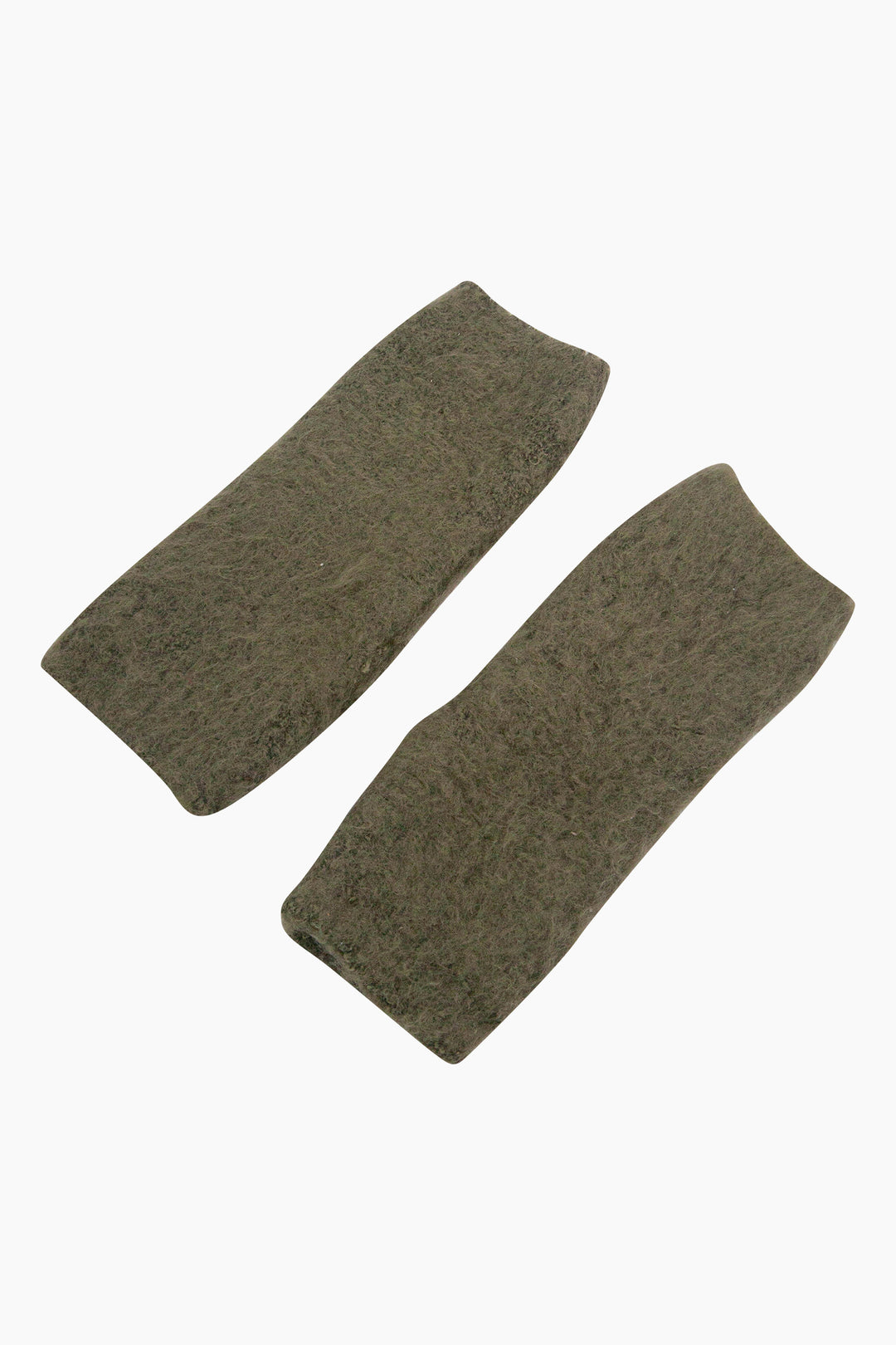 Textured-Knitted-Wrist-Warmers-in-Moss-Green