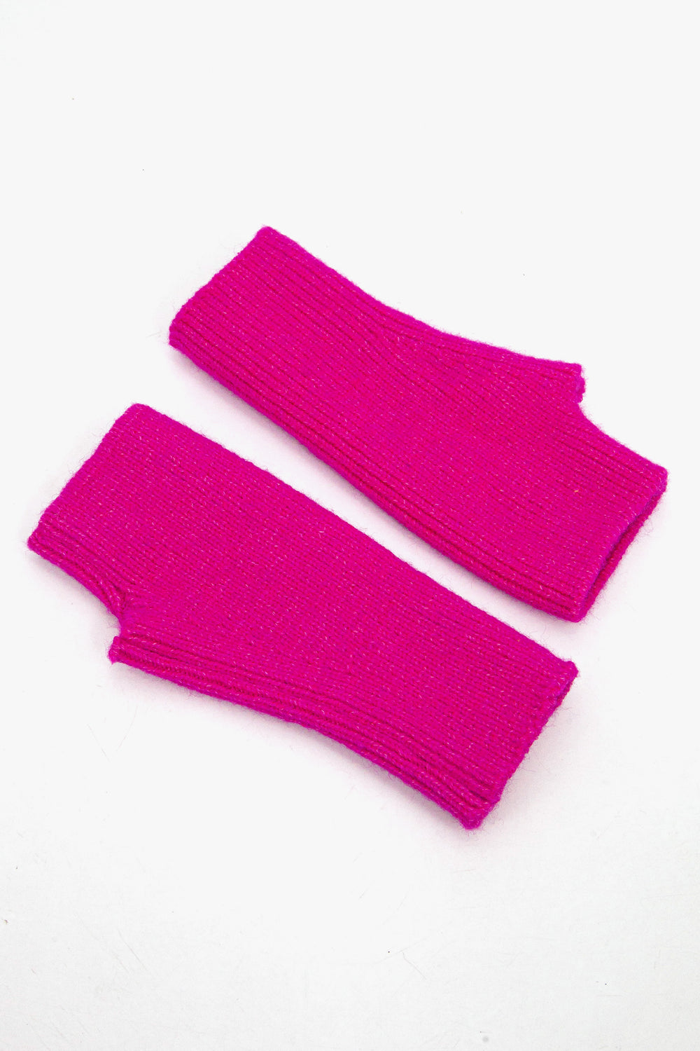 showing the hand warmers laying flat, showing the right and left hand each with a thumb hole
