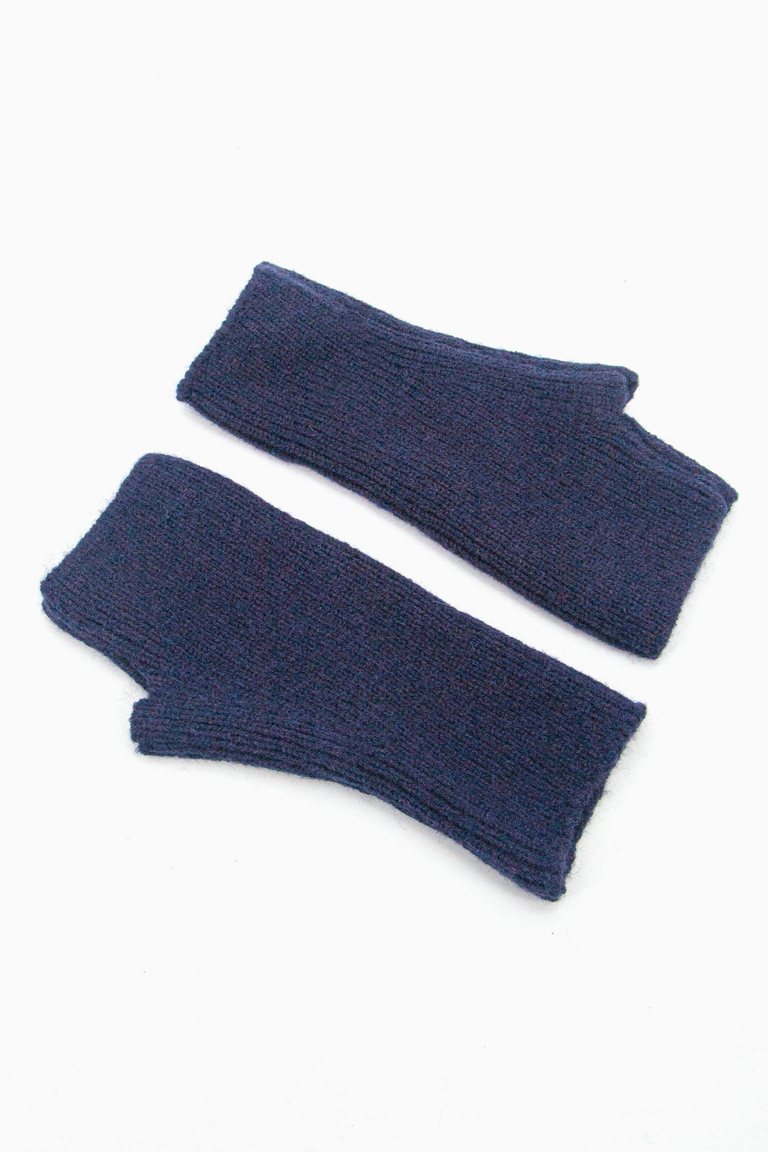 showing the hand warmers laying flat, showing the right and left hand each with a thumb hole