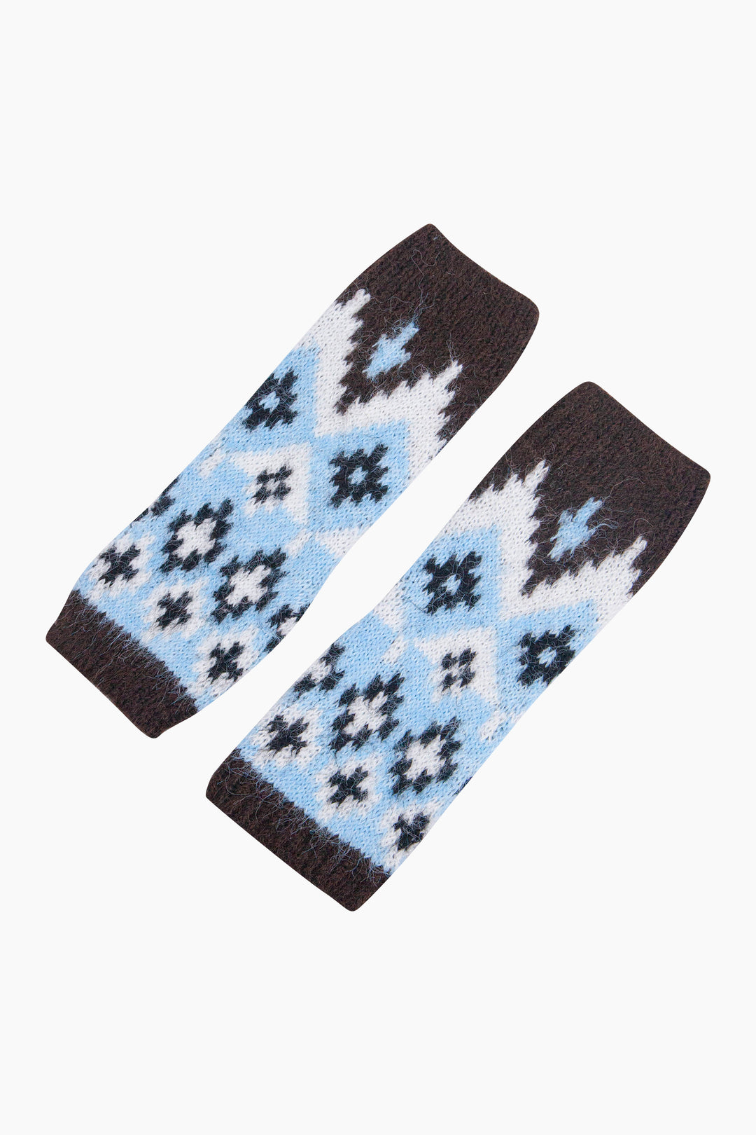 Nordic-Print-Wrist-Warmer-in-Brown/Blue