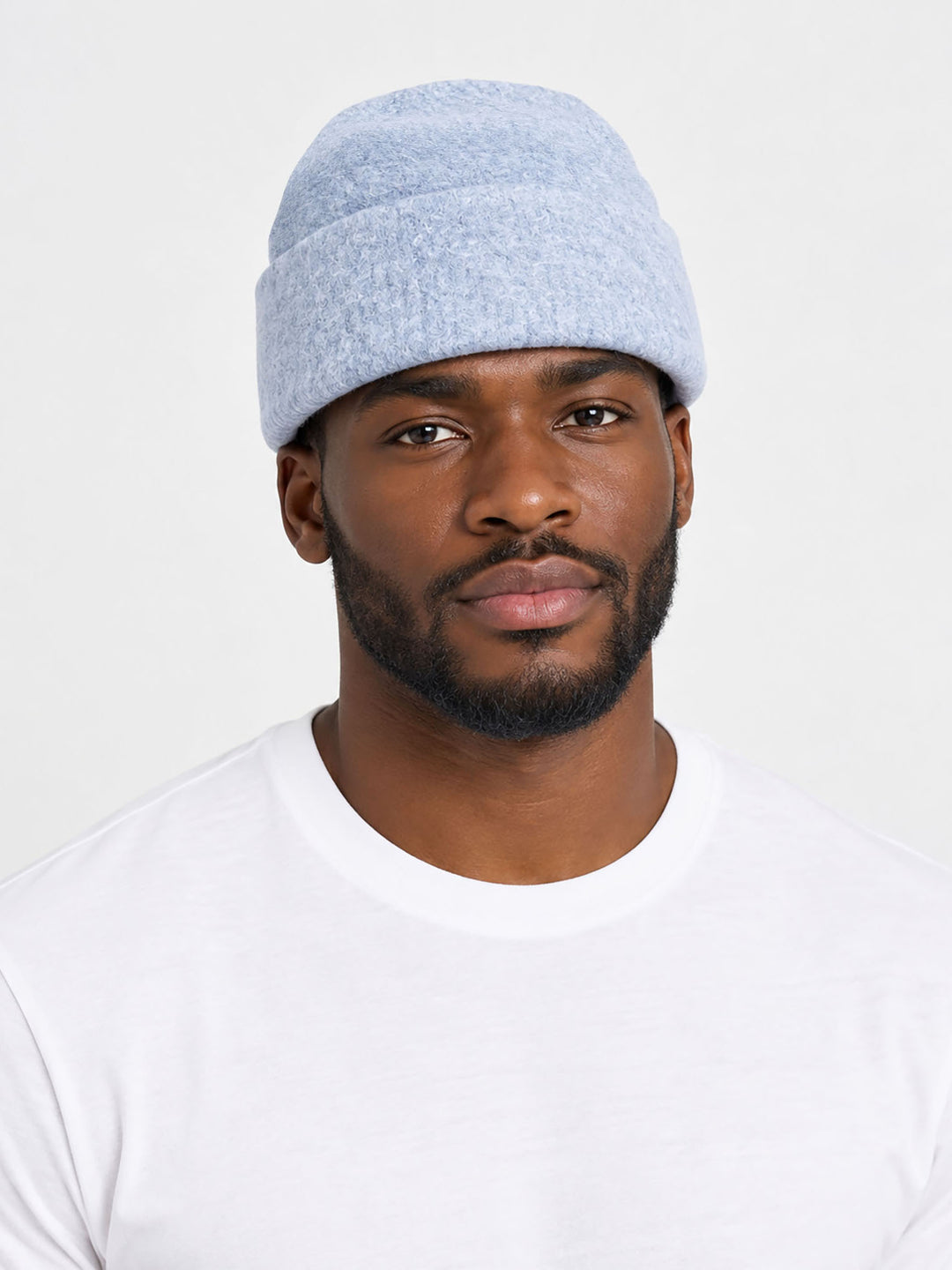 Textured-Men's-Knitted-Beanie-Hat-in-Blue