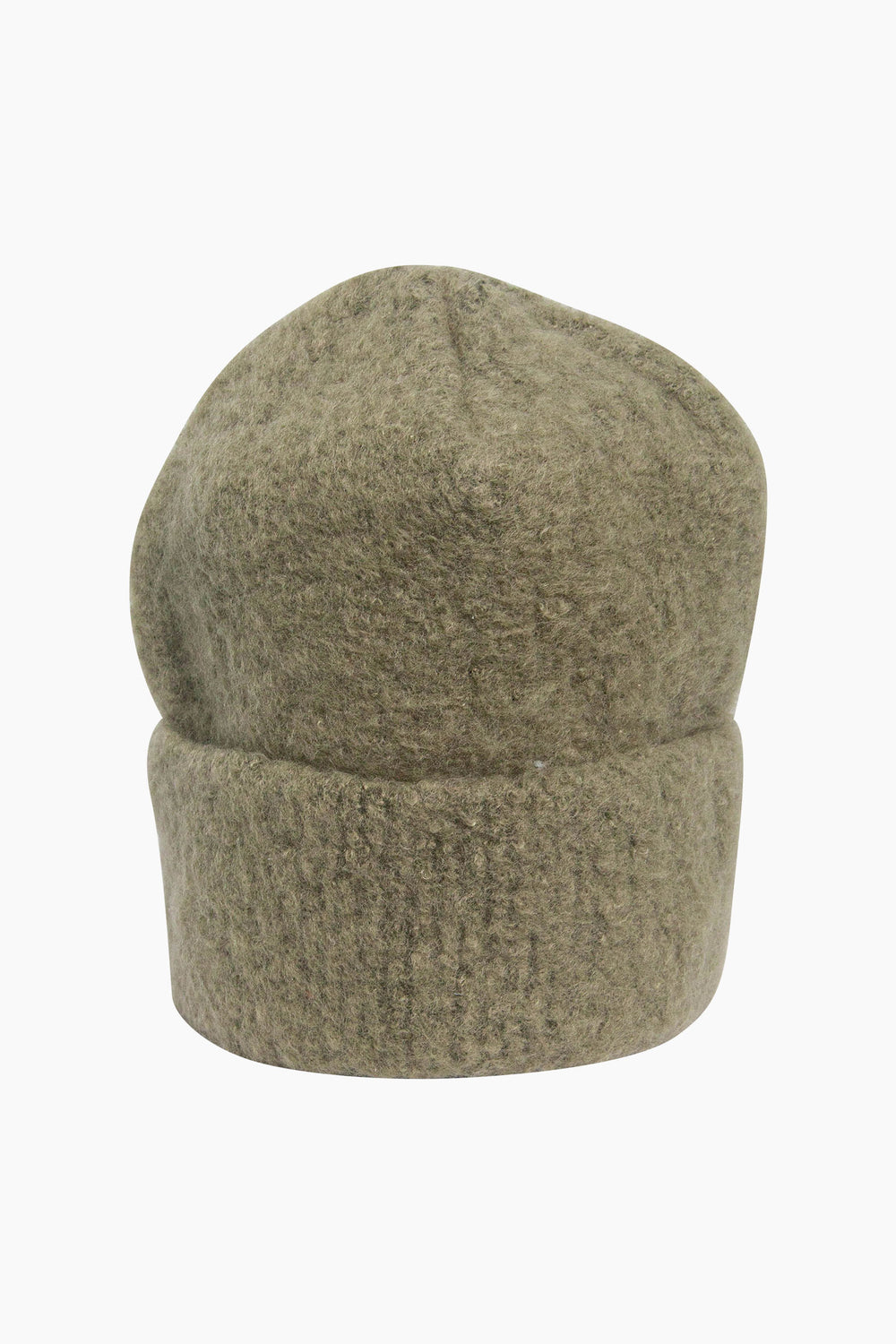 Textured-Men's-Knitted-Beanie-Hat-in-Green