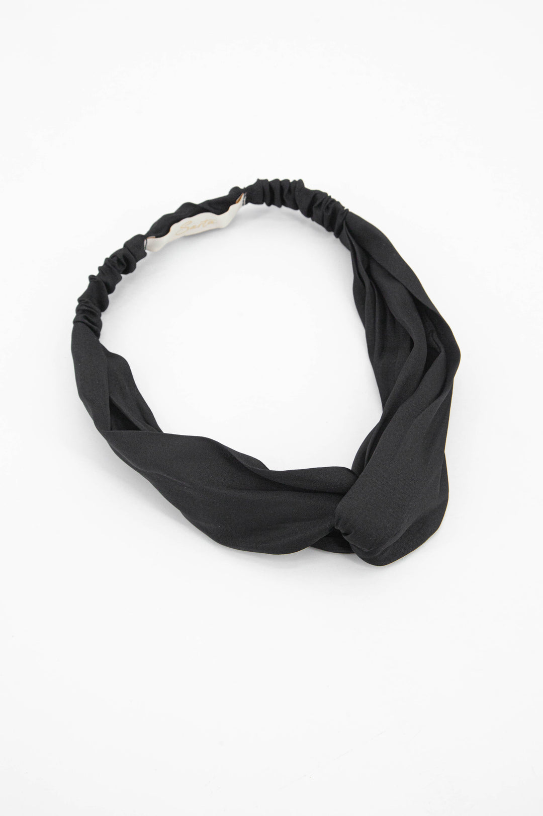 plain black headband with an twist at the front