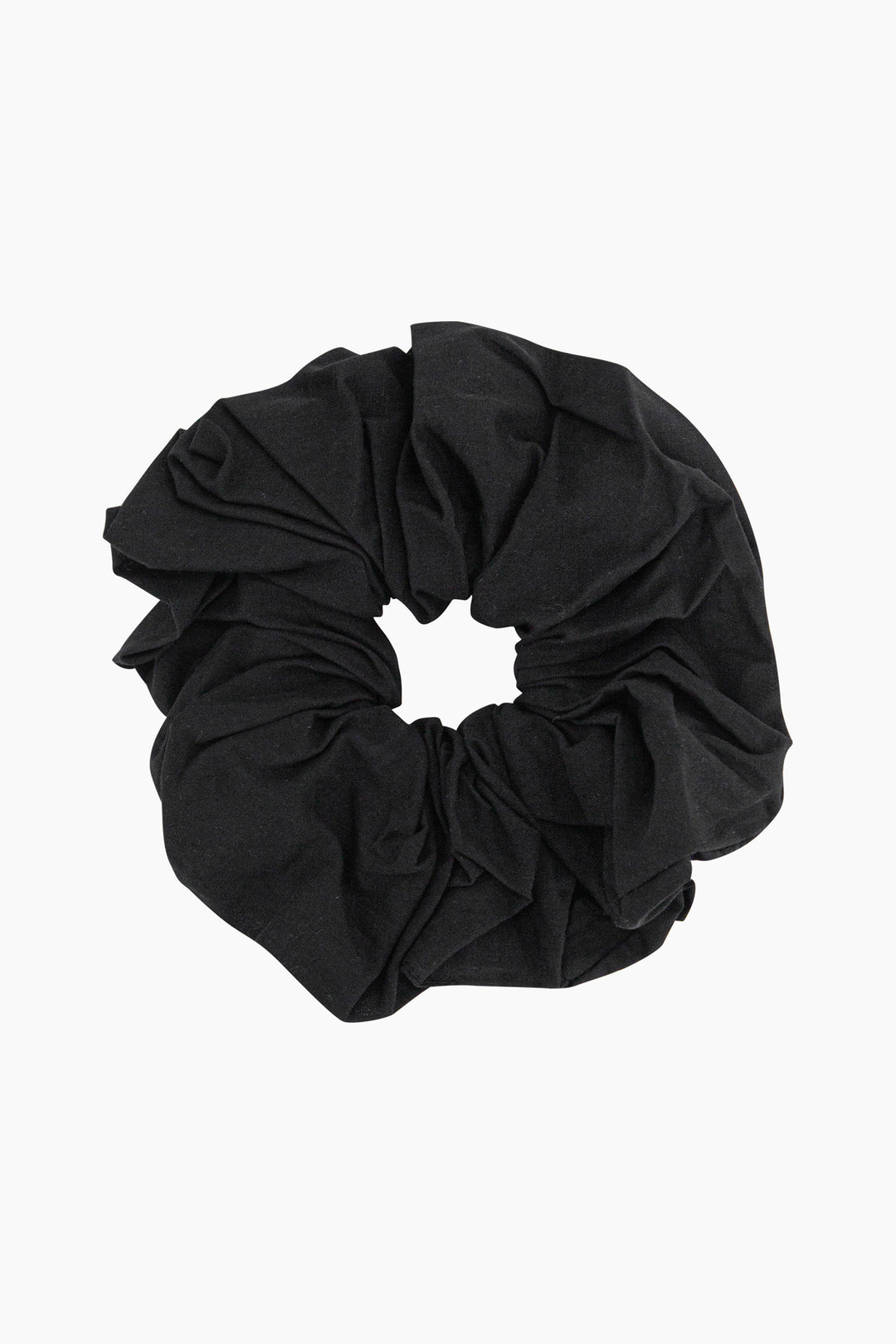 dakota-large-cotton-hair-scrunchie-black-elasticated