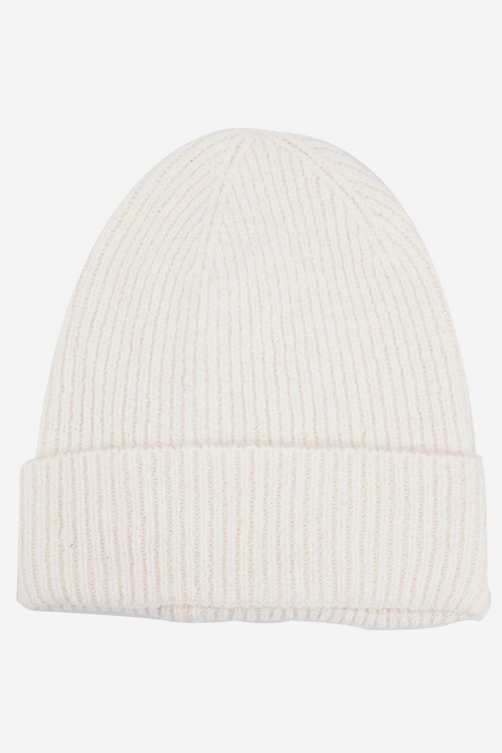 Plain-Men's-Wool-Blend-Beanie-Hat-in -Cream