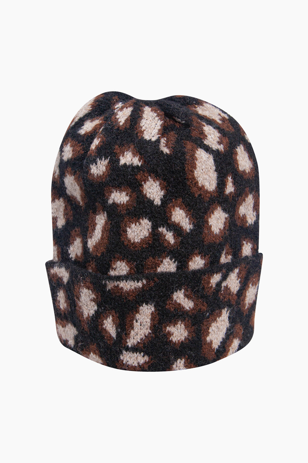Leopard-Print-Beanie-Hat-in-Black