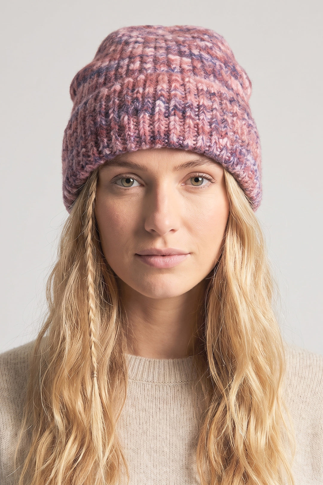 Marl-Beanie-Hat-in-Black/Multi