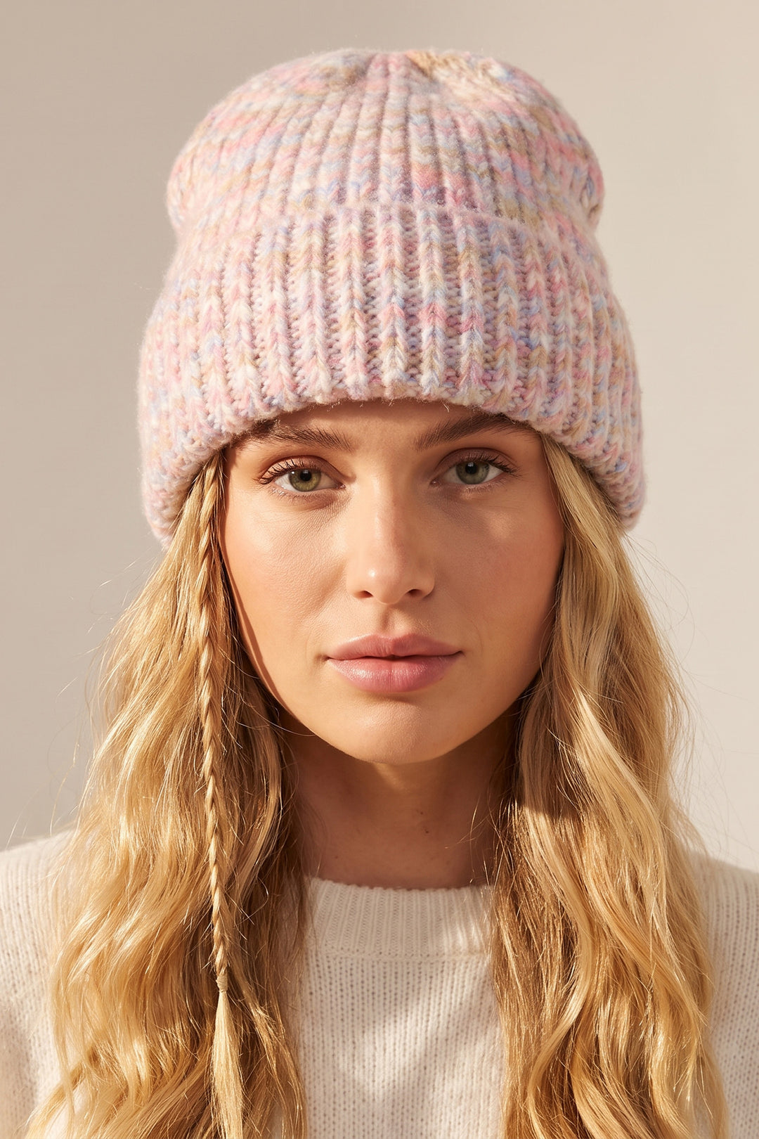 Marl-Beanie-Hat-in-Pastel