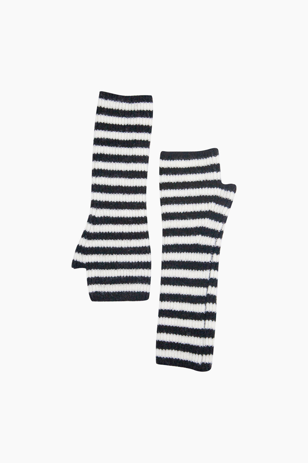 Black/White-Long-Striped-Wrist-Warmer
