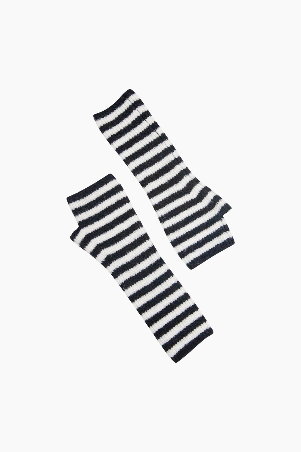 Black/White-Long-Striped-Wrist-Warmer