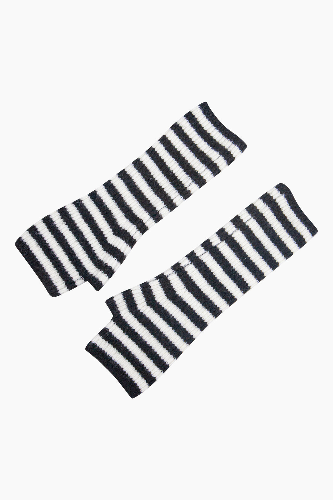 Black/White-Long-Striped-Wrist-Warmer