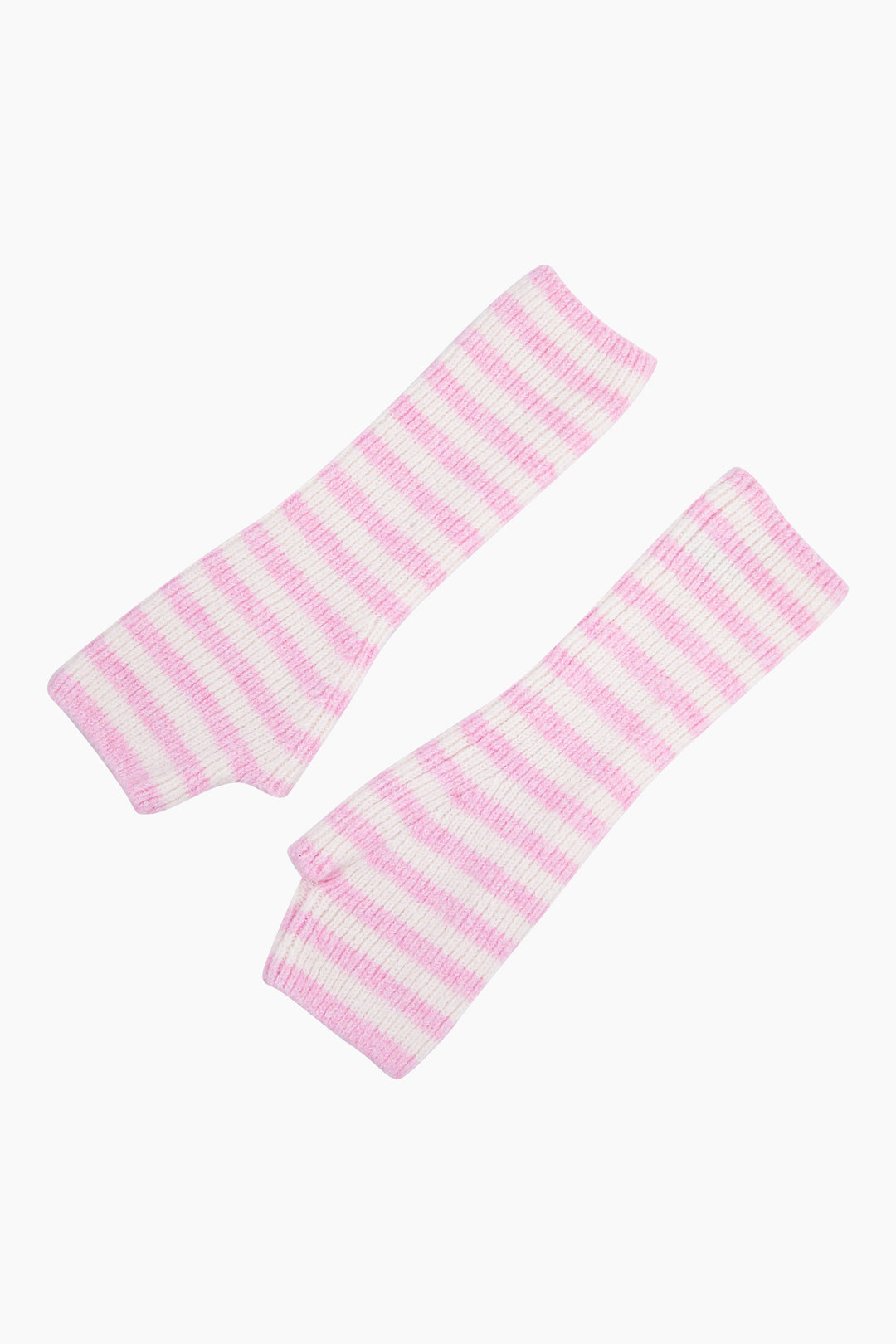 Light-Pink/Cream-Long-Striped-Wrist-Warmer