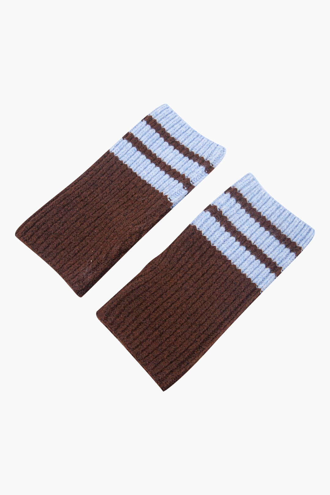 Striped-Cuff-Striped-Cuff-Wrist-Warmer-in-Brown/Blue