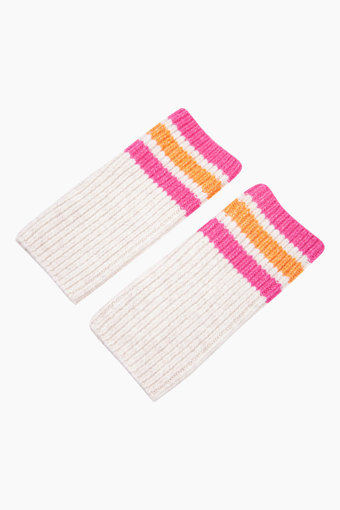 Striped-Cuff-Striped-Cuff-Wrist-Warmer-in-Cream/Fuchsia