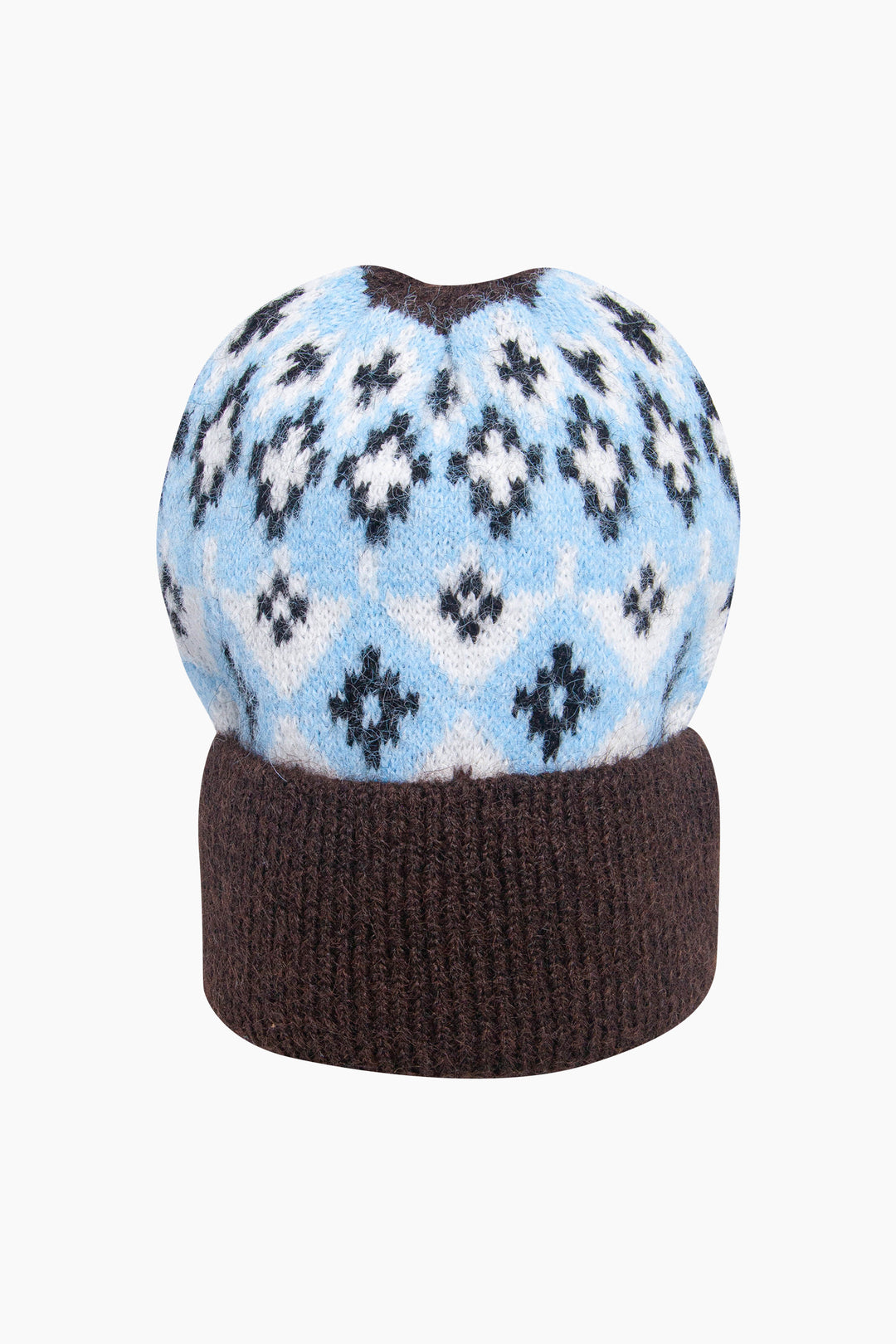 Nordic-Print-Beanie-Hat-in-Brown/Blue