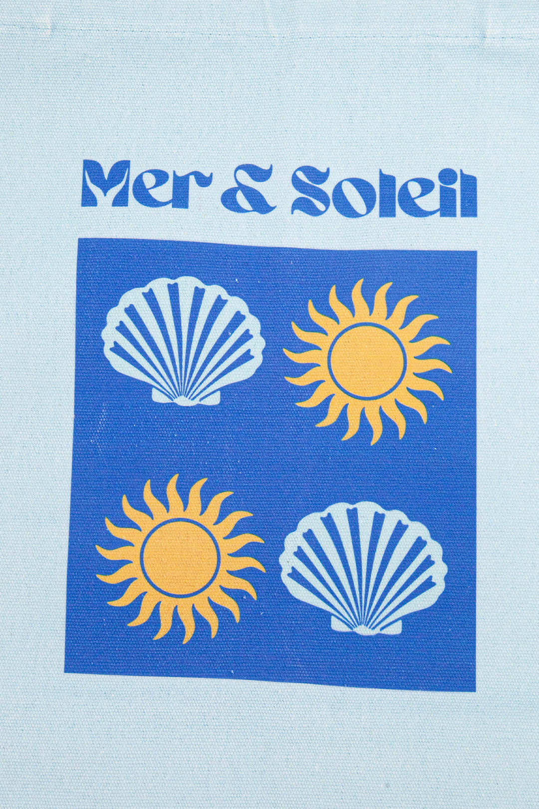 Mer & Soleil Canvas Tote Bag in Blue