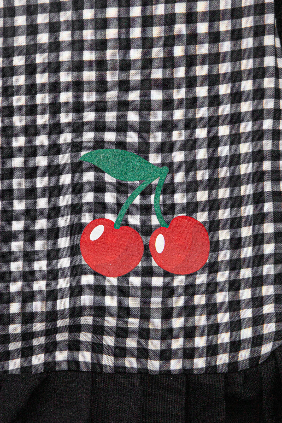 Cherry-Gingham-Frilled-Canvas-Tote-Bag-in-Black-close-up-cherry