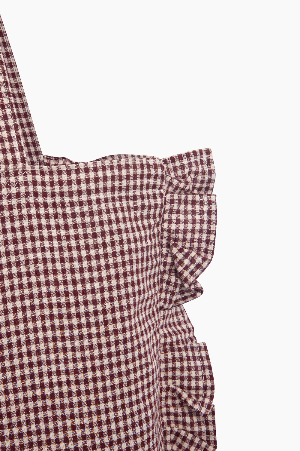 Gingham-Ruffle-Tote-Bag-in-Dark-Red