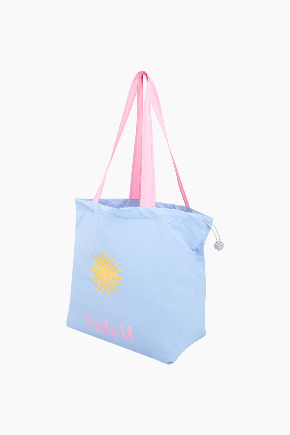 Soleil-Recycled-Polyester-Tote-Bag-in-Blue-Angled
