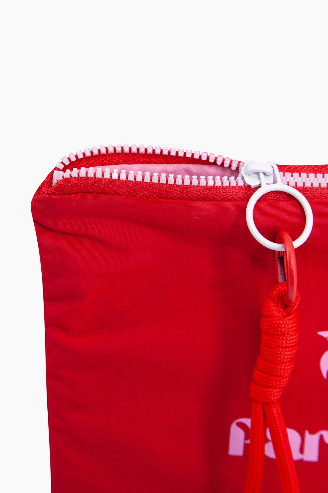Palm-Tree-Paraiso-Recycled-Polyester-Makeup-Bag-in-Red-Zip-Close-Up