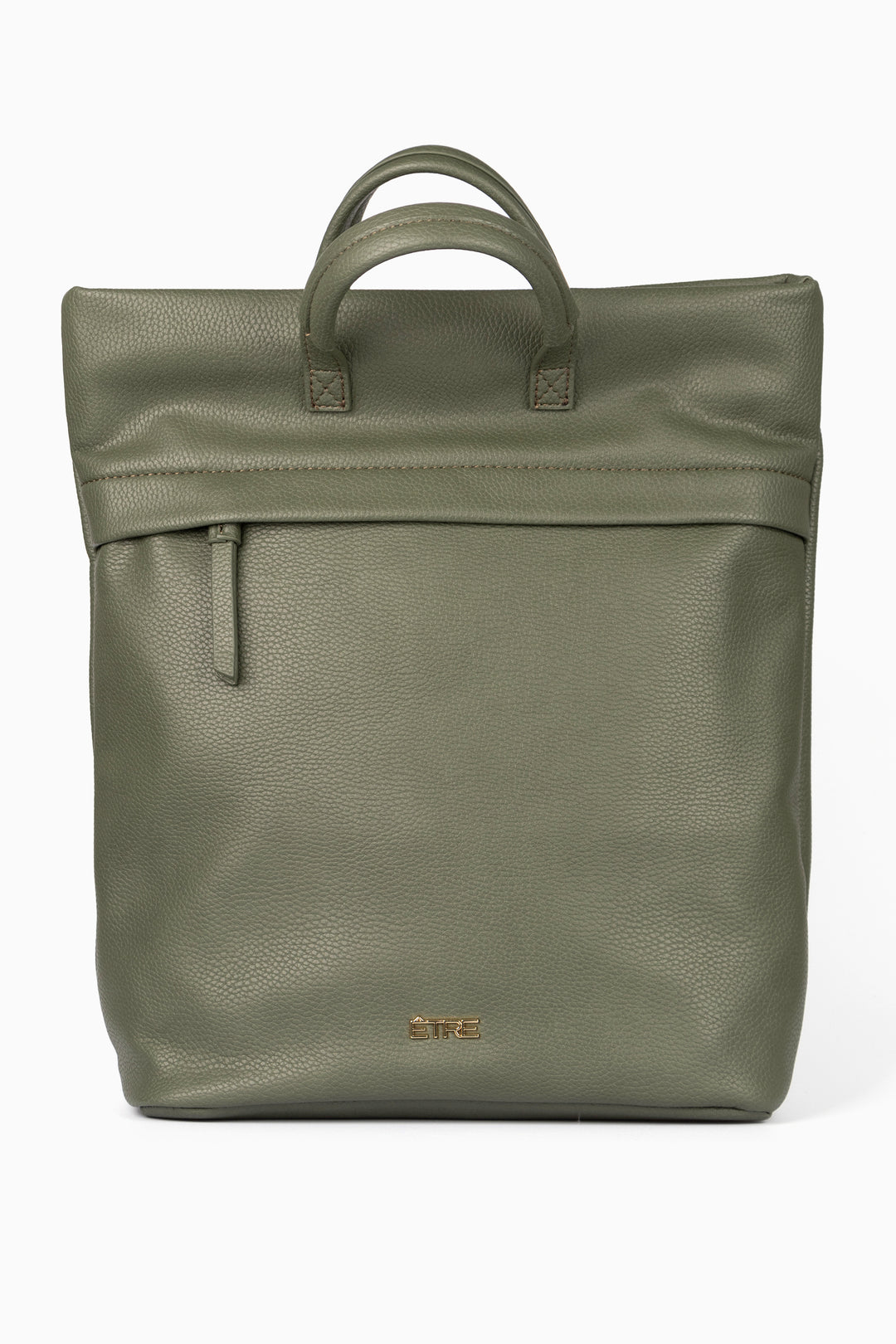 Etre Faux Leather Laptop Backpack Computer Rucksack Khaki Green Womens – MSH Wholesale