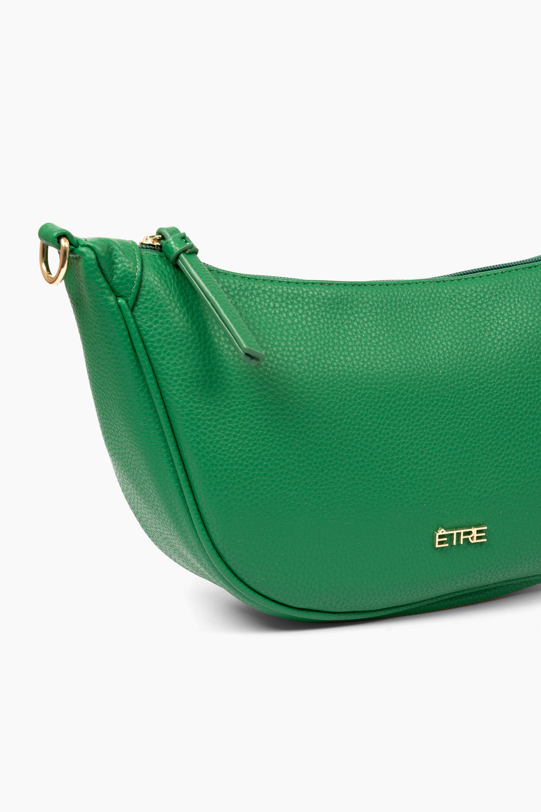 stevie-half-moon-crossbody-bag-green-pebbled-faux-leather-close-up